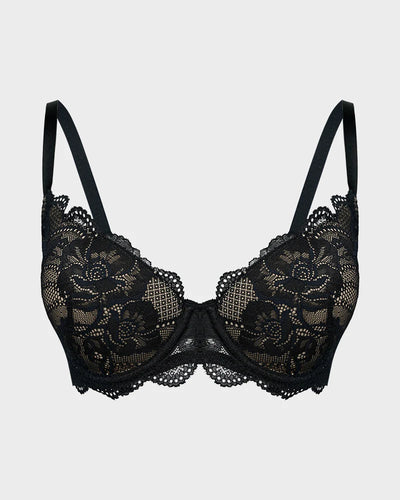 Lace Full Coverage Push Up Bra