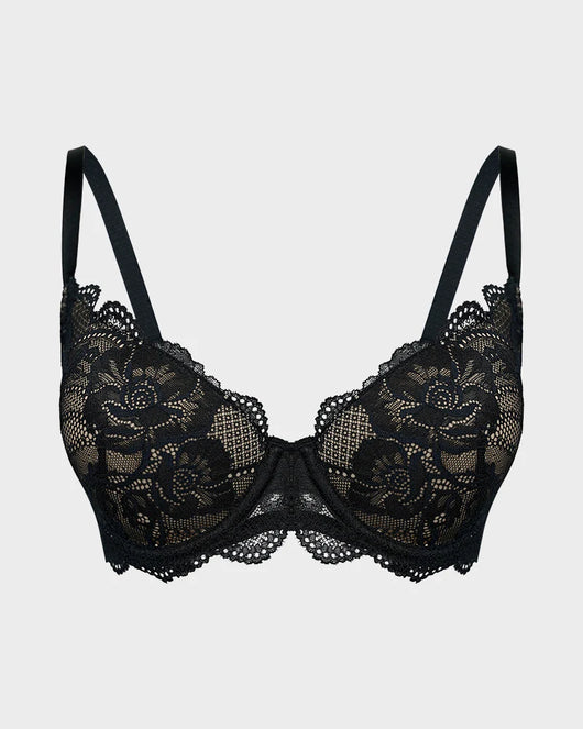 Lace Full Coverage Push Up Bra